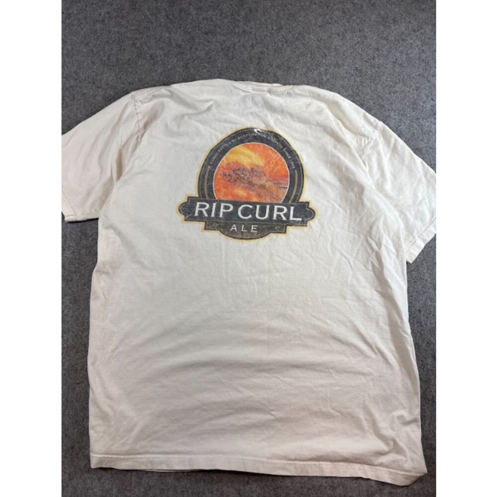 Rip Curl Ale Sunset Graphic Tee Tshirt Mens XL White Skate Surf Streetwear Y2K